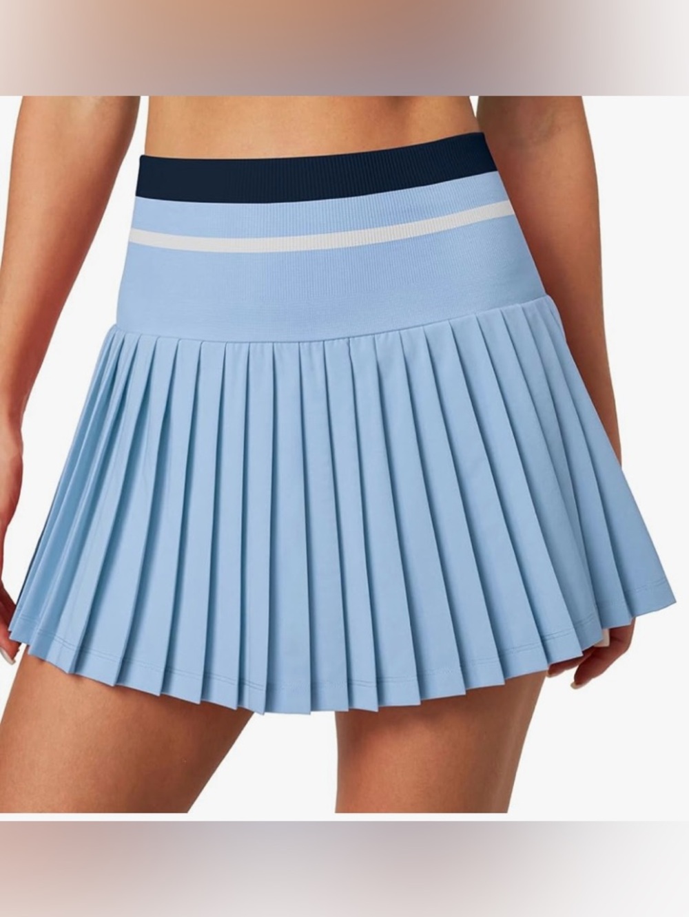 Heathyoga Pleated Tennis Skirt with Pockets,  High Waisted Golf Skirts XS